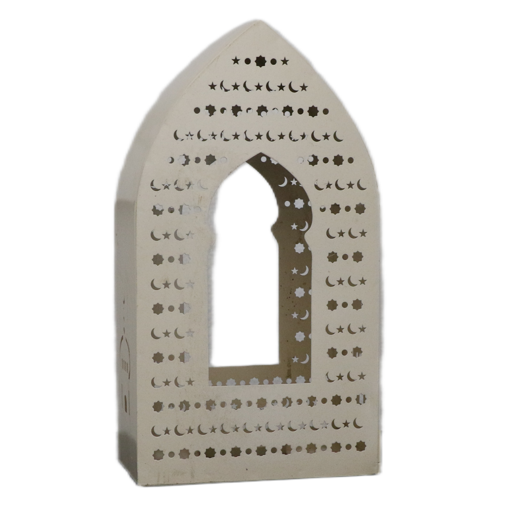 فانوس كبير صندوق معدن مطلي نيكل اوفوايت