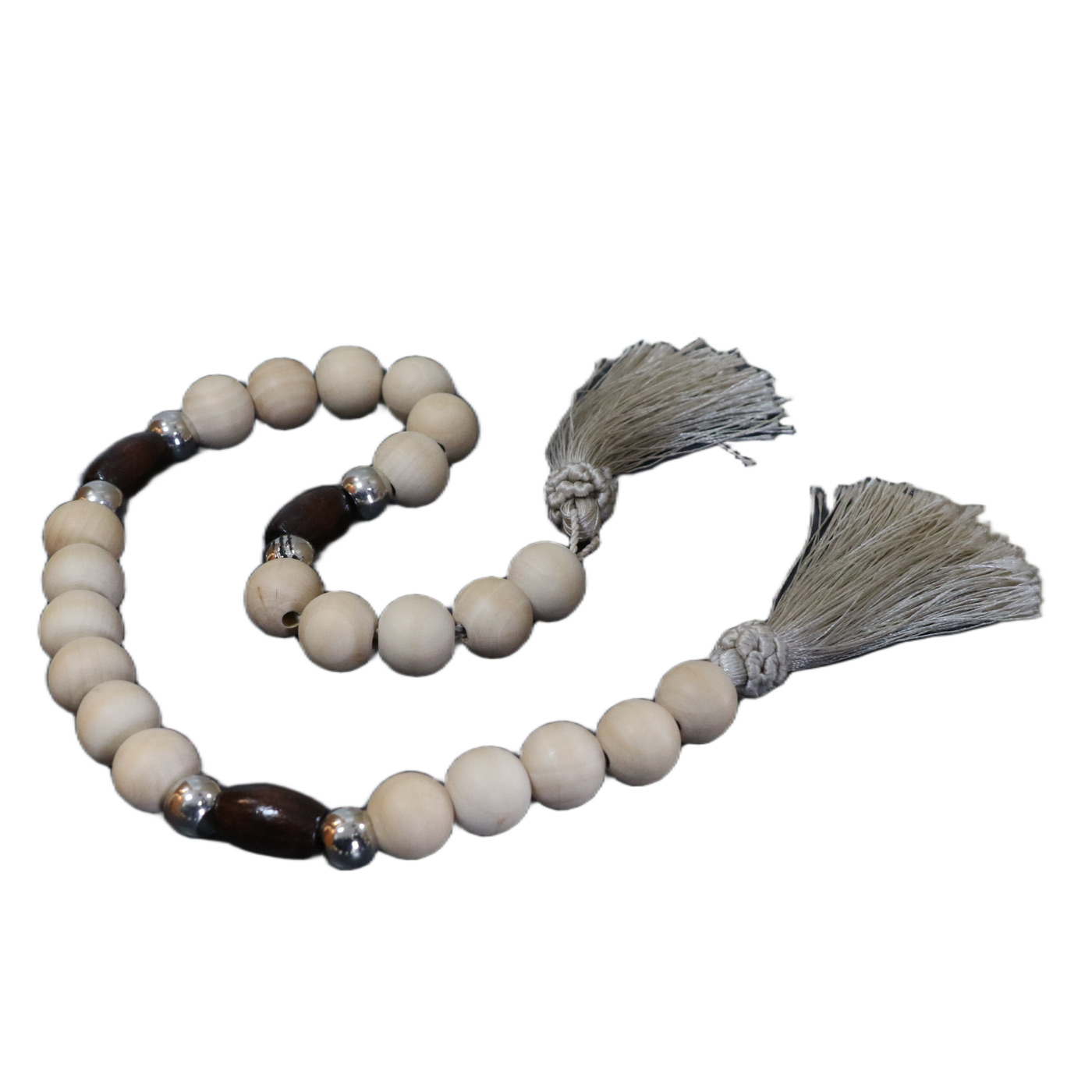 سبحة من الخشب الطبيعي