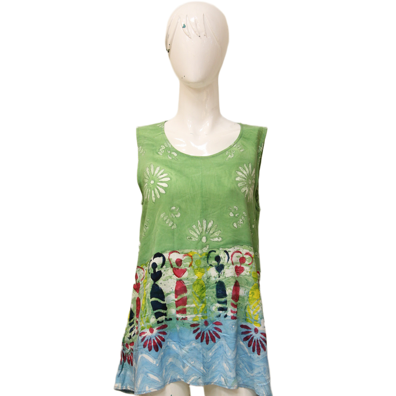 بلوزة كت عرايس خضراء