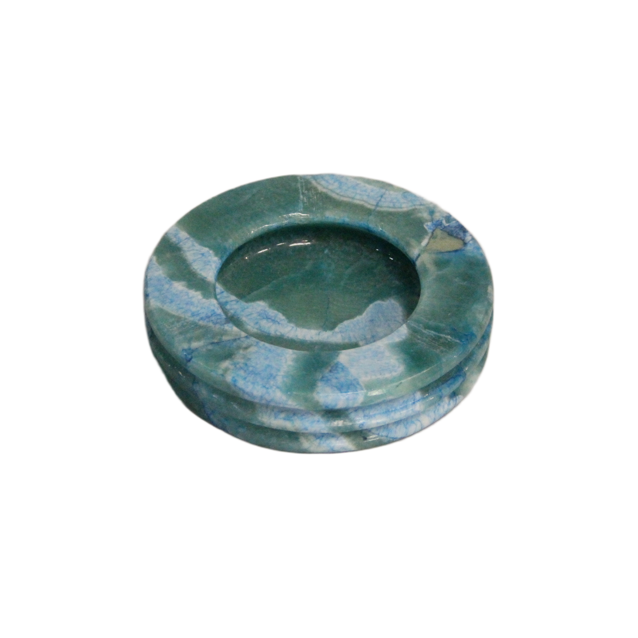 طفاية ألباستر 15 × 15 سم - ازرق
