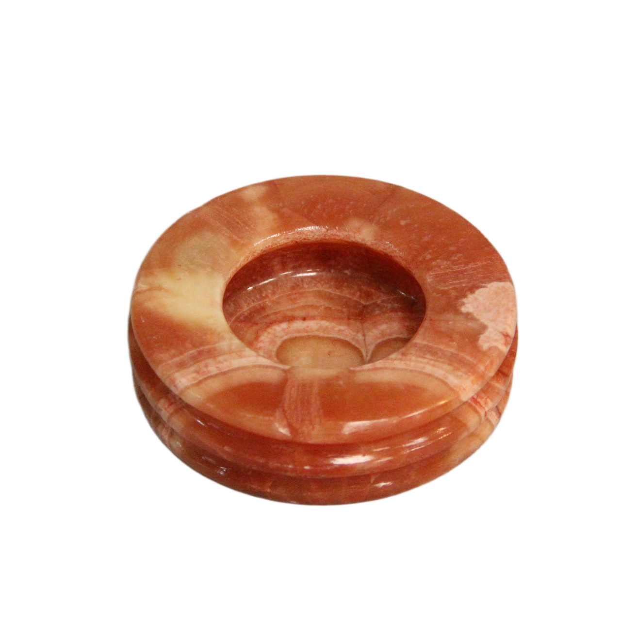 طفاية ألباستر 15 × 15 سم - احمر